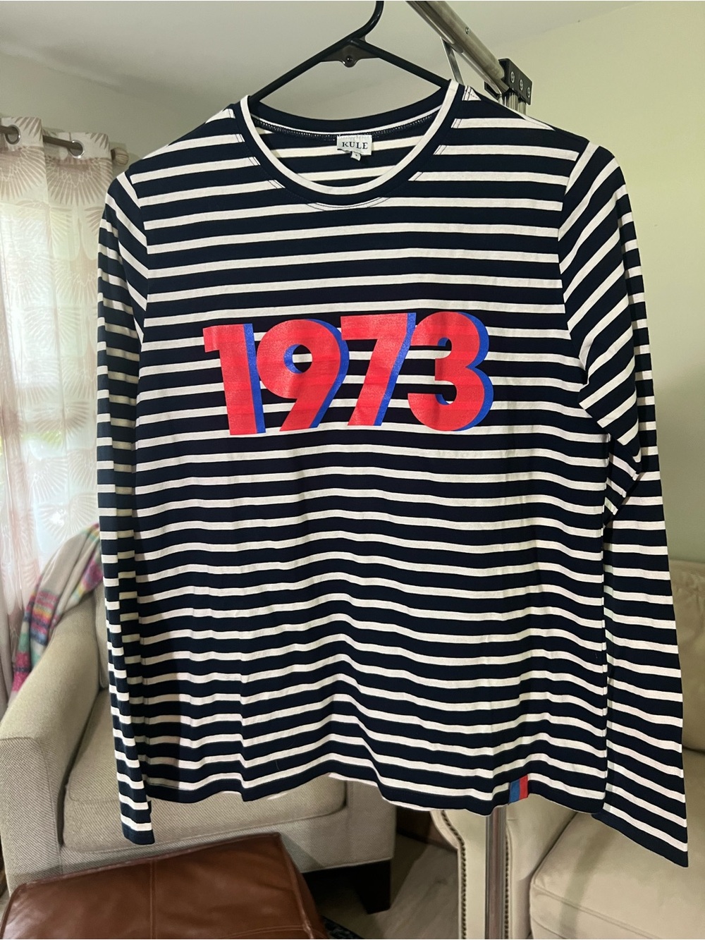 KULE 1973 Striped Long Sleeve Tee – Size S